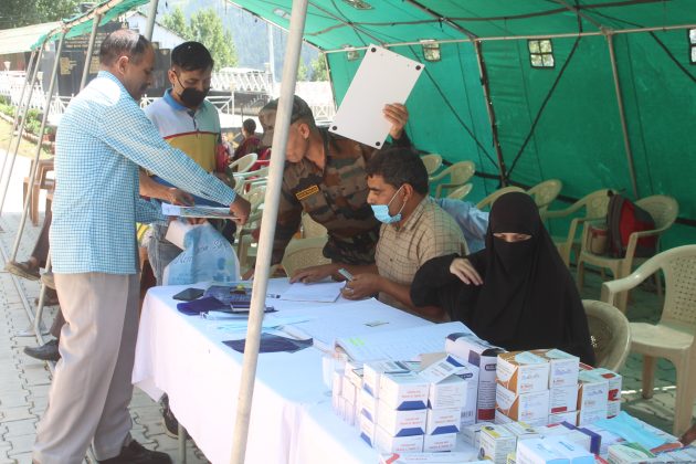 Medical camp for Veer Naris, widows and ex-servicemen at Bhaderwah