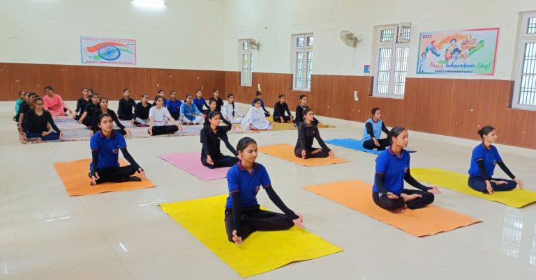 Yoga Demonstration Progamme Organizes at GDCW Kathua