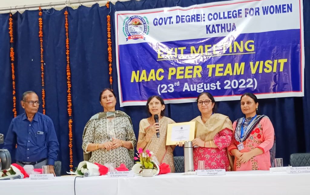 NAAC Peer Team Visits GDCW Kathua